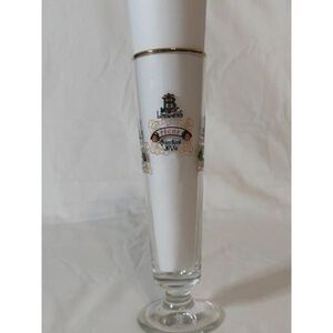 Lindeman's Fluted Gold Rim‎ Beer Glass